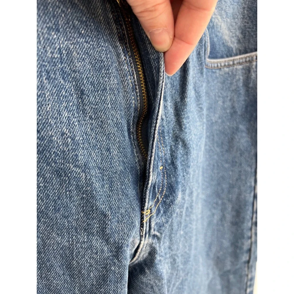 Wrangler Authentics Classic Straight Leg Jeans Blue Denim 10ZM100SW 34x28 NWT